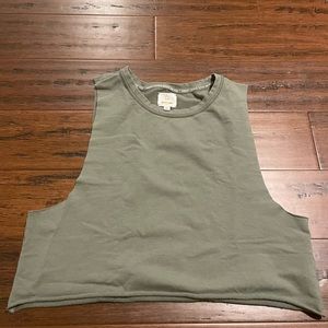 Aerie Cropped Muscle Tank | Medium